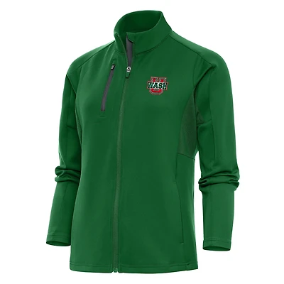 Women's Antigua Green WashU Generation Full-Zip Jacket