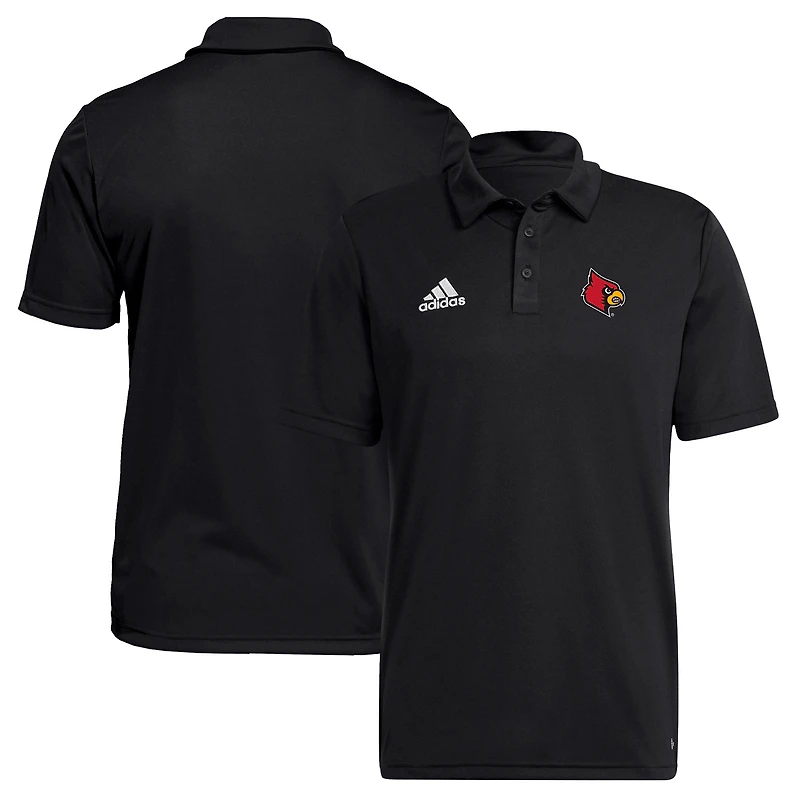 Men's adidas Black Louisville Cardinals Sideline Entrada22 Polo
