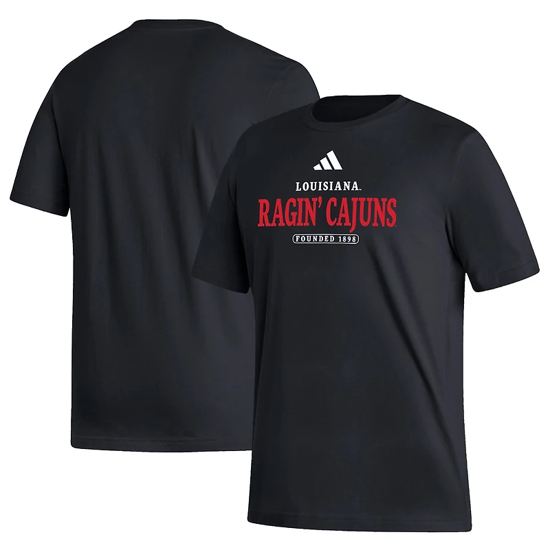 Men's adidas Black Louisiana Ragin' Cajuns Sideline Fresh Short Sleeve T-Shirt