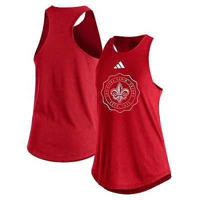 Women's adidas Cardinal Louisiana Ragin' Cajuns Sideline Fashion Tank Top