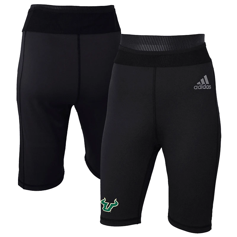 Women's adidas Black South Florida Bulls Sideline 7" Biker Shorts