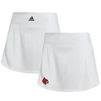 Women's adidas White Louisville Cardinals Sideline Tennis Match Skirt
