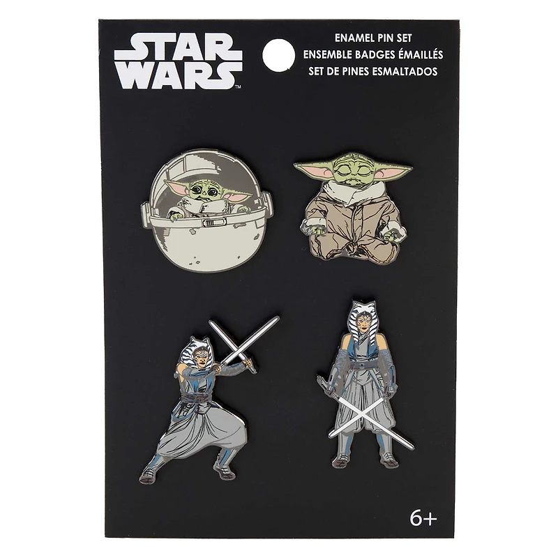 Funko Star Wars Ahsoka & Grogu 4-Pack Pin Set