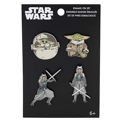 Funko Star Wars Ahsoka & Grogu 4-Pack Pin Set