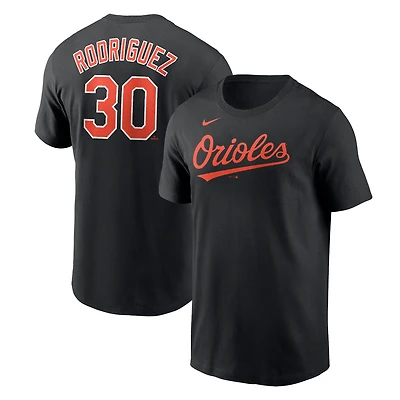 Men's Nike Grayson Rodriguez Black Baltimore Orioles Player Name & Number T-Shirt