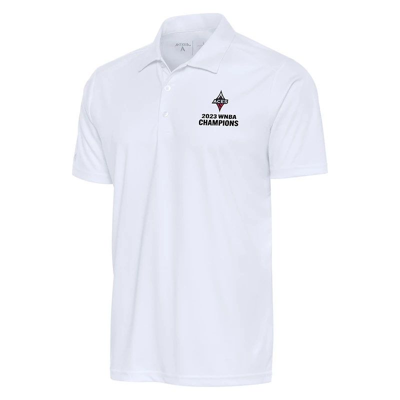 Men's Antigua  White Las Vegas Aces 2023 WNBA Finals Champions Tribute Polo