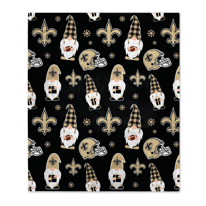 New Orleans Saints 60" x 70" Gnome Helmet Blanket