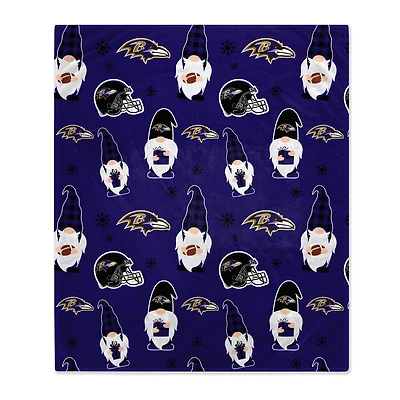 Baltimore Ravens 60" x 70" Gnome Helmet Blanket