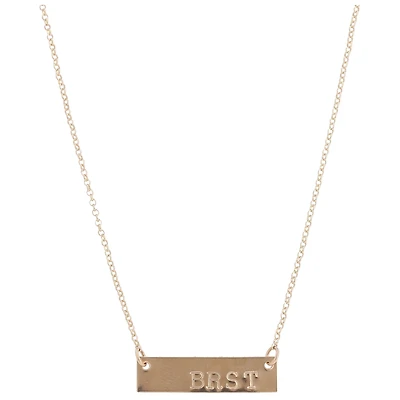 OXB USA Swimming Breaststroke Bar Necklace