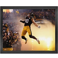 Highland Mint T.J. Watt Pittsburgh Steelers 16" x 20" Celebration Framed Canvas