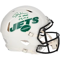 Limited Edition of 6: Garrett Wilson New York Jets Autographed Riddell Authentic Helmet with Multiple Inscriptions