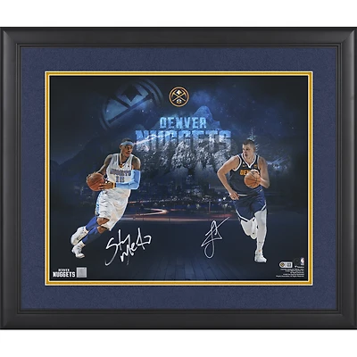 Carmelo Anthony and Nikola Jokic Denver Nuggets Autographed Framed 16" x 20" Photograph