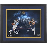 Carmelo Anthony and Nikola Jokic Denver Nuggets Autographed Framed 16" x 20" Photograph