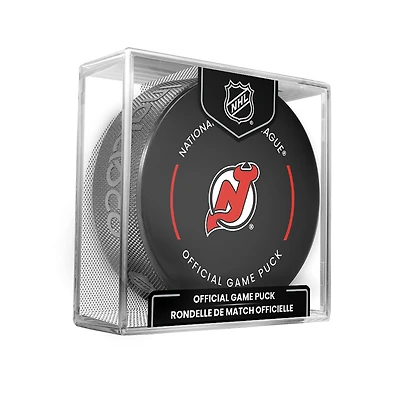 New Jersey Devils Inglasco 2023-24 Model Official Game Puck