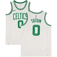 Jayson Tatum Boston Celtics Autographed White Nike 2022-2023 Association Swingman Jersey with "Mamba Mentality" Inscription