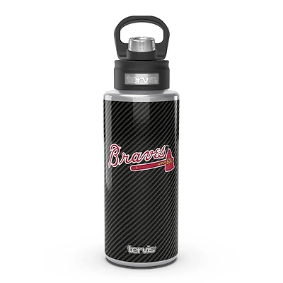 Tervis Atlanta Braves 32oz. Carbon Fiber Wide Mouth Water Bottle
