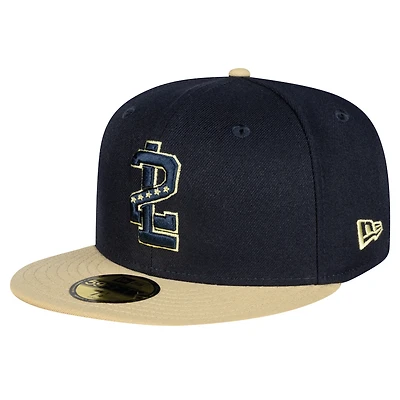 Men's New Era Navy Tecolotes Laredos Mexico League On Field 59FIFTY Fitted Hat
