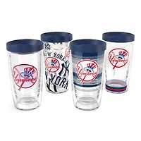 Tervis New York Yankees Four-Pack 16oz. Classic Tumbler Set