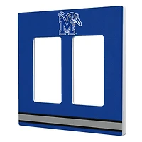 Keyscaper Memphis Tigers Stripe Design Double Rocker Lightswitch Plate