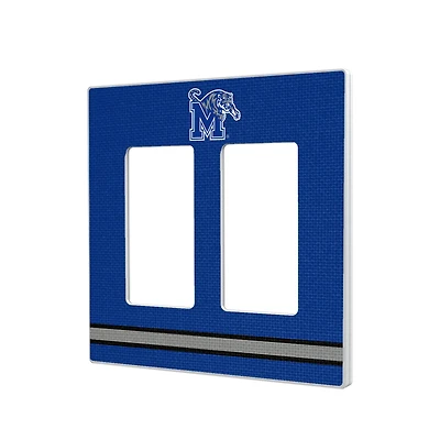 Keyscaper Memphis Tigers Stripe Design Double Rocker Lightswitch Plate