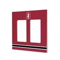 Keyscaper Stanford Cardinal Stripe Design Double Rocker Lightswitch Plate