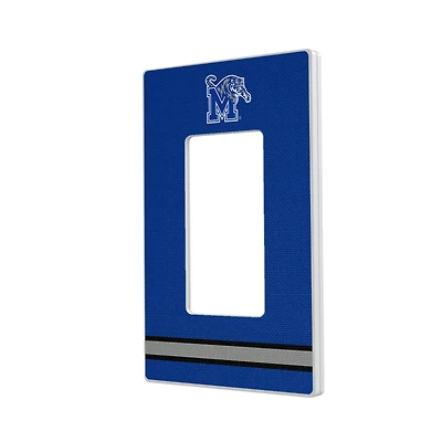 Keyscaper Memphis Tigers Stripe Design Single Rocker Lightswitch Plate