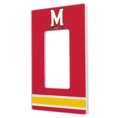 Keyscaper Maryland Terrapins Stripe Design Single Rocker Lightswitch Plate