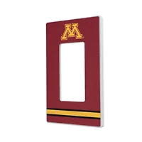 Keyscaper Minnesota Golden Gophers Stripe Design Single Rocker Lightswitch Plate