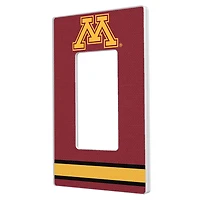 Keyscaper Minnesota Golden Gophers Stripe Design Single Rocker Lightswitch Plate