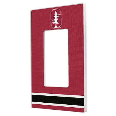 Keyscaper Stanford Cardinal Stripe Design Single Rocker Lightswitch Plate