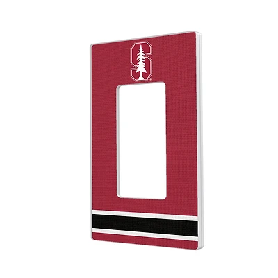 Keyscaper Stanford Cardinal Stripe Design Single Rocker Lightswitch Plate