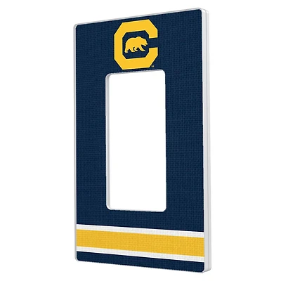 Keyscaper Cal Bears Stripe Design Single Rocker Lightswitch Plate