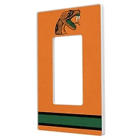 Keyscaper Florida A&M Rattlers Stripe Design Single Rocker Lightswitch Plate