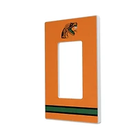 Keyscaper Florida A&M Rattlers Stripe Design Single Rocker Lightswitch Plate