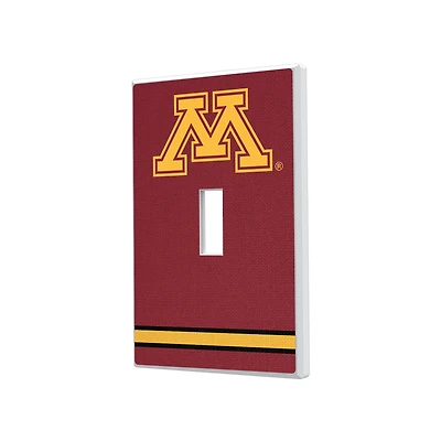 Keyscaper Minnesota Golden Gophers Stripe Design Single Toggle Lightswitch Plate