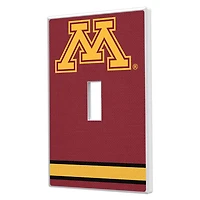Keyscaper Minnesota Golden Gophers Stripe Design Single Toggle Lightswitch Plate