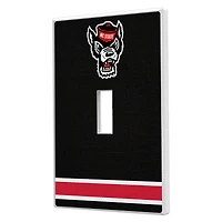Keyscaper NC State Wolfpack Stripe Design Single Toggle Lightswitch Plate