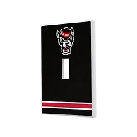 Keyscaper NC State Wolfpack Stripe Design Single Toggle Lightswitch Plate