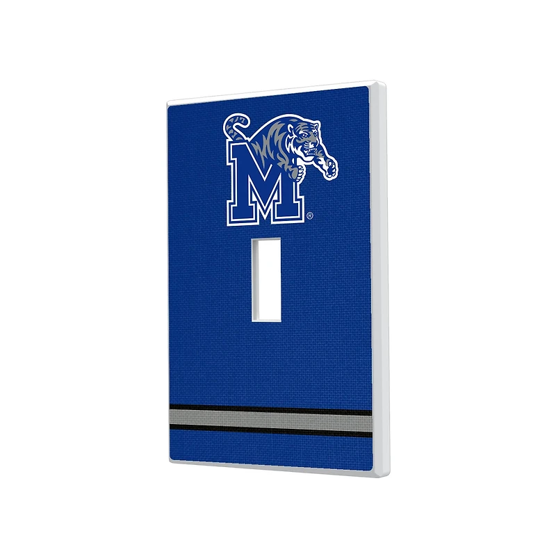 Keyscaper Memphis Tigers Stripe Design Single Toggle Lightswitch Plate