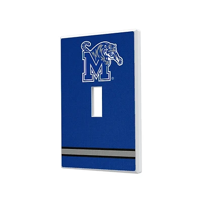 Keyscaper Memphis Tigers Stripe Design Single Toggle Lightswitch Plate