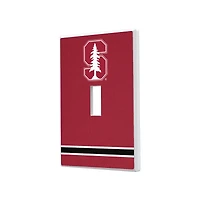 Keyscaper Stanford Cardinal Stripe Design Single Toggle Lightswitch Plate