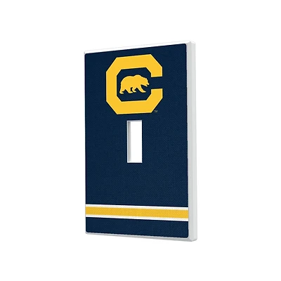 Keyscaper Cal Bears Stripe Design Single Toggle Lightswitch Plate