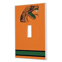 Keyscaper Florida A&M Rattlers Stripe Design Single Toggle Lightswitch Plate