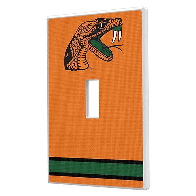 Keyscaper Florida A&M Rattlers Stripe Design Single Toggle Lightswitch Plate