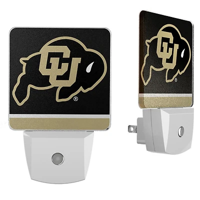 Keyscaper Colorado Buffaloes  Stripe Design Nightlight 2-Pack