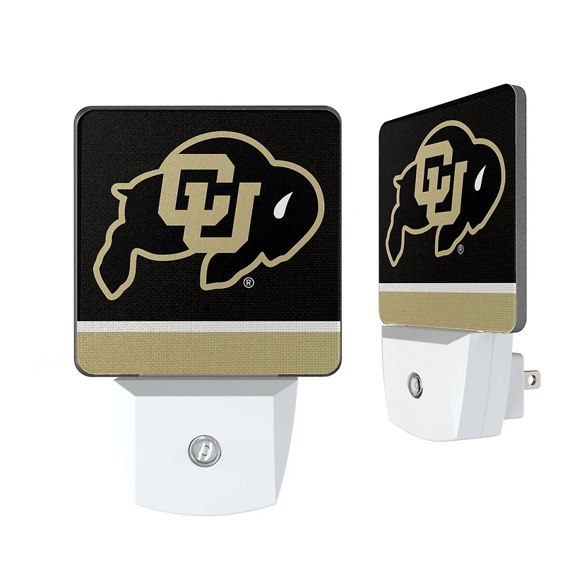 Keyscaper Colorado Buffaloes  Stripe Design Nightlight 2-Pack