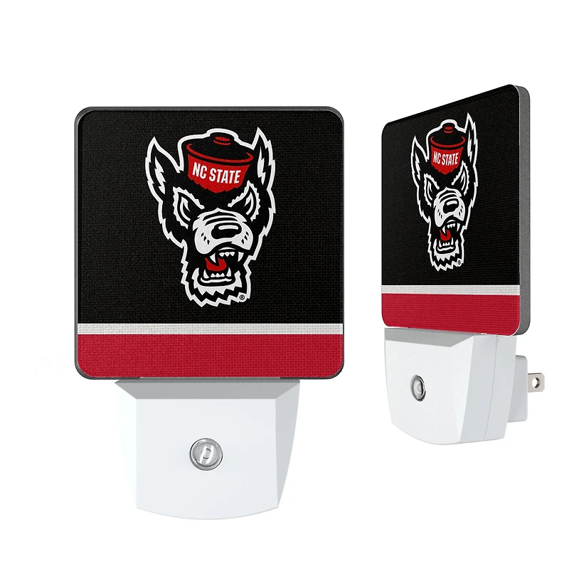Keyscaper NC State Wolfpack  Stripe Design Nightlight 2-Pack