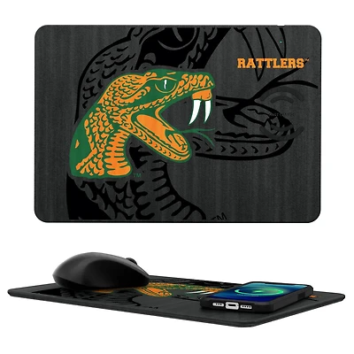 Keyscaper Florida A&M Rattlers Wireless Charger and Mouse Pad