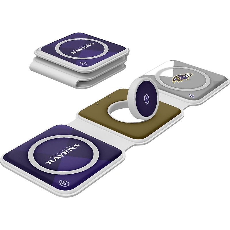 Keyscaper Baltimore Ravens 3-in-1 Foldable Charger