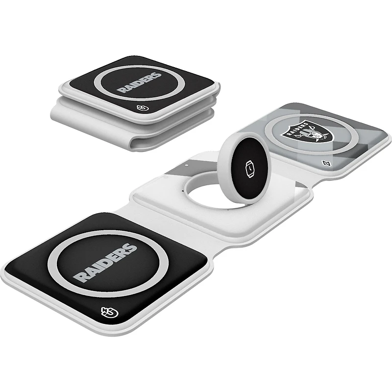 Keyscaper Las Vegas Raiders 3-in-1 Foldable Charger